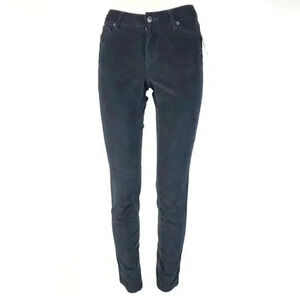 🌟Joe fresh slim corduroy mid rise navy blue pants 26x30